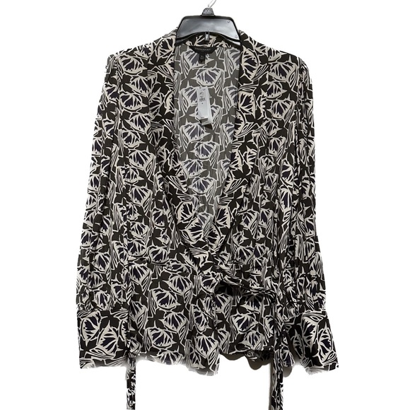 Banana Republic Wrap Tie Blouse women’s size XL NWT - Picture 1 of 9